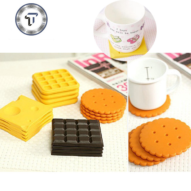 customized snack Coaster biscuit chocolate Muffin Cheese Promotion gift originality gift