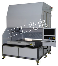 大幅面、高速无纺布激光烧花机,布料激光镂空设备