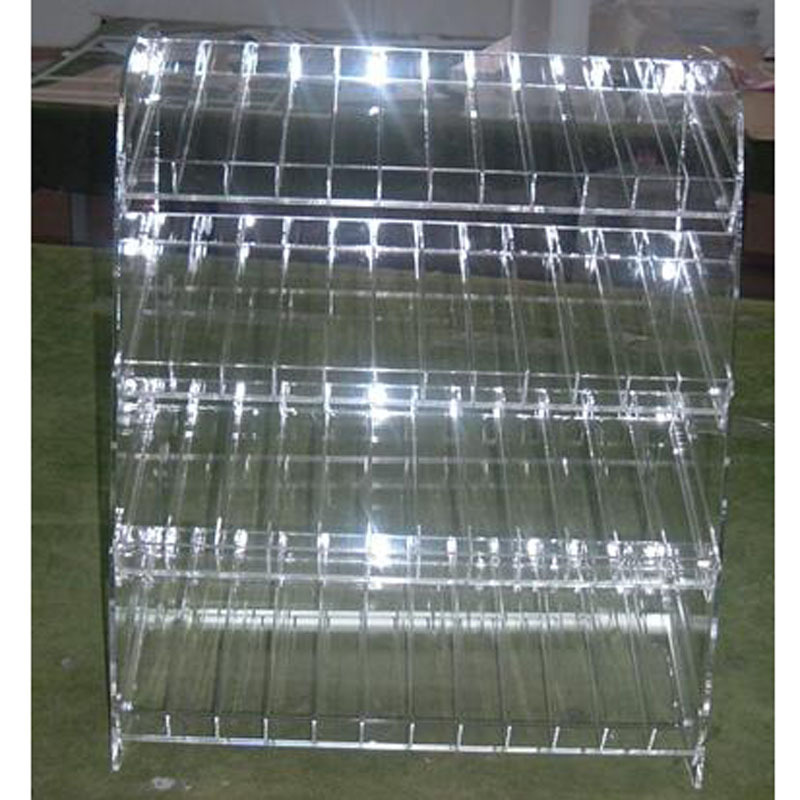 厂家定制5X12格透明可拆卸亚克力指甲油展示架 亚克力化妆品架