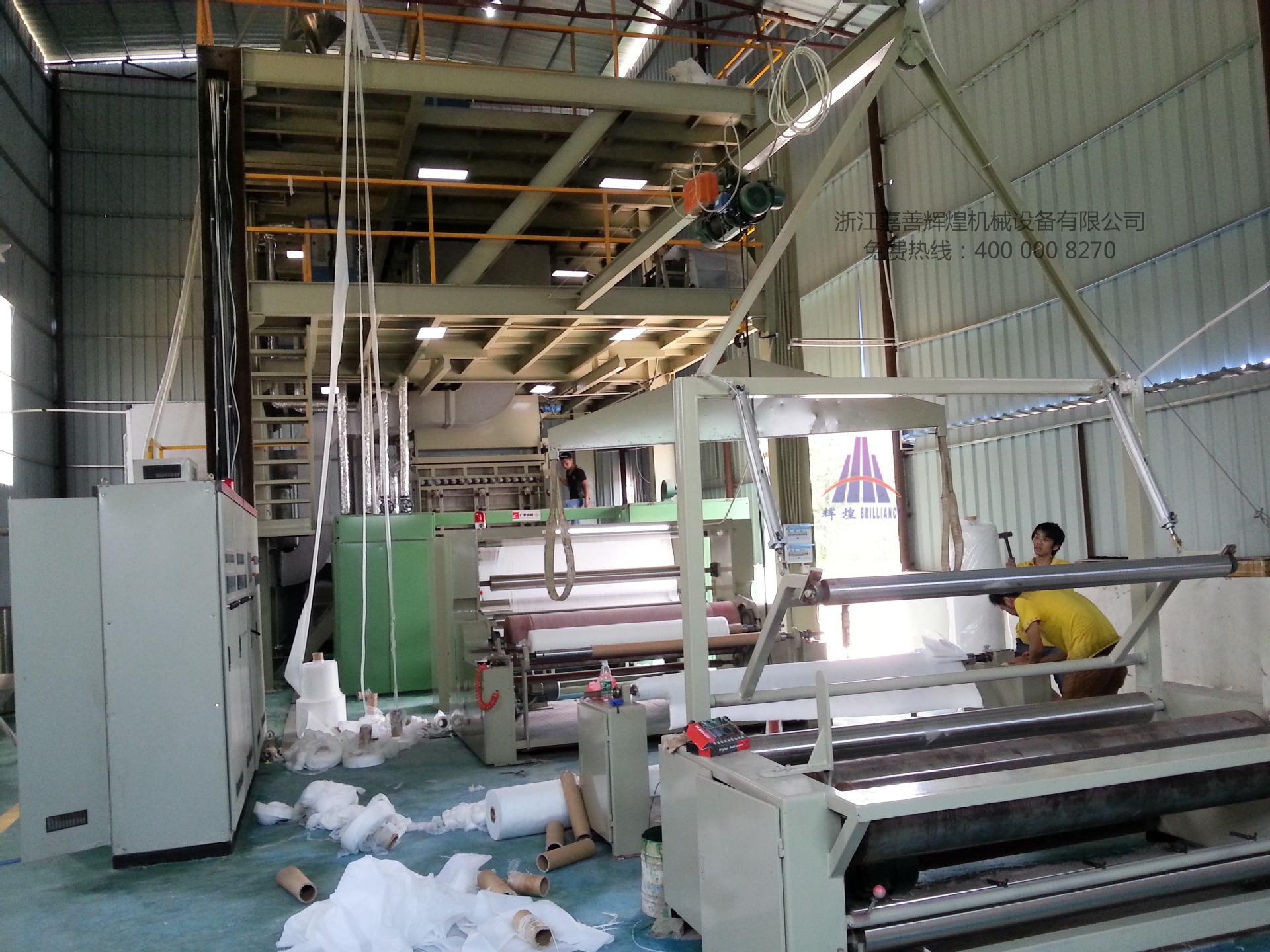 【长期供应】优质无纺布机械  2400MM 单S 无纺布生产线