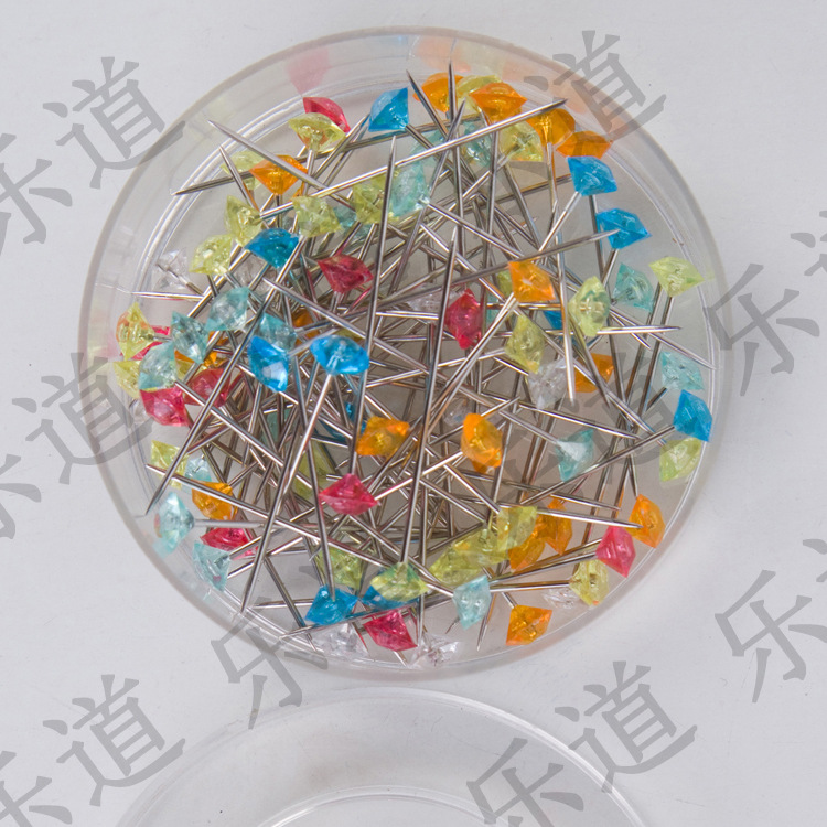 【厂家直销】砖石针 立裁工具珠针 大头针 胸针 大头珠光针多色