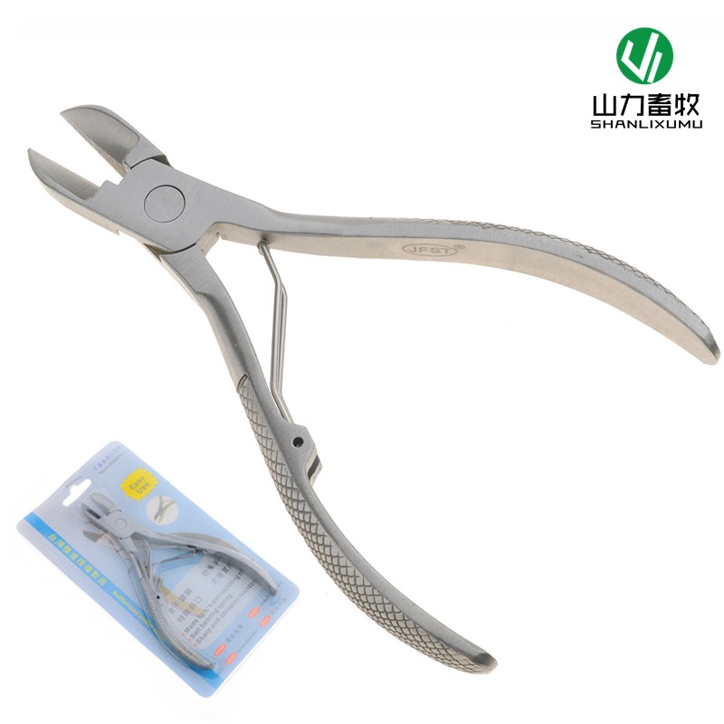 杰达 不锈钢剪牙钳 仔猪剪牙钳 小猪用剪齿钳 滚珠弹簧牙剪