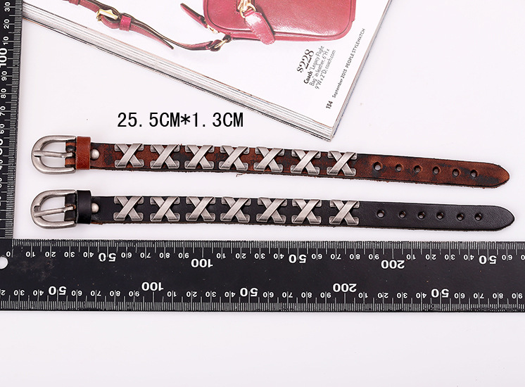 New leather retro punk leather bracelet