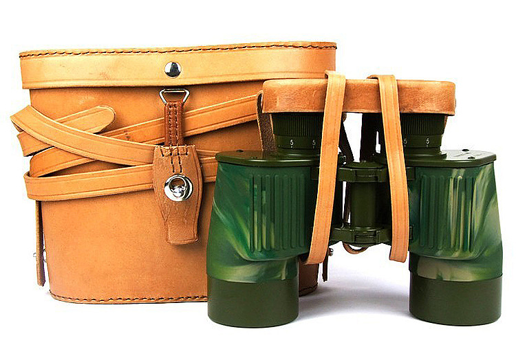 95式7x40双筒望远镜  测距防水 送牛皮盒迷彩望远镜