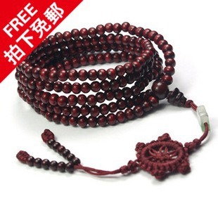 Sandalwood 216 Pieces 6mm Beads bracelet Turn on the light Blessing lady man Lobular red sandalwood 216 Pieces bracelets