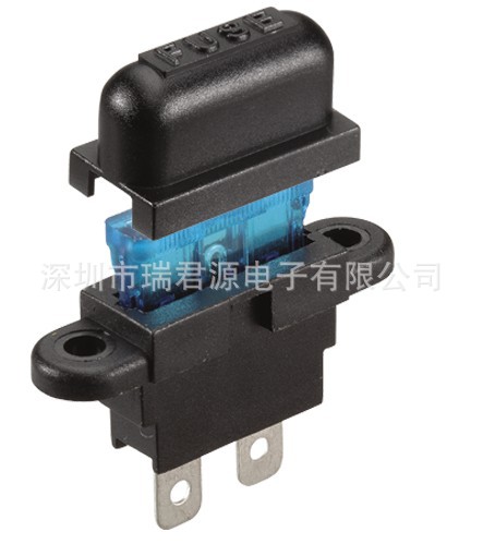 低压插片保险丝座 中号插片保险丝支架 PCB板焊接保险座 厂家直供