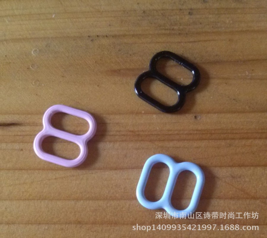 文胸肩带调节扣 0.9公分肩带包胶8字钩扣 批厂家直销100个起批|ru