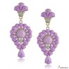 Crystal, earrings, resin, accessory, European style, wholesale