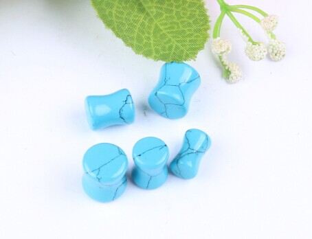 16mm Blue Turquoise Ear Expander Auricle Ear Tunnel Piercing Jewelry detail image 10