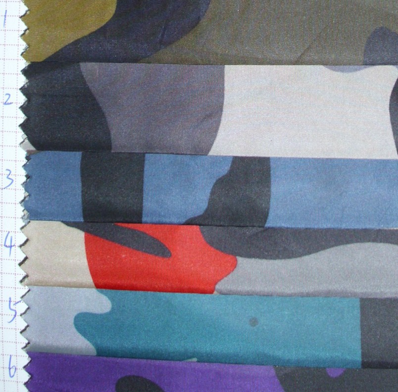 GB617支持网购混批服装面料  涤纶面料 迷彩风衣布料