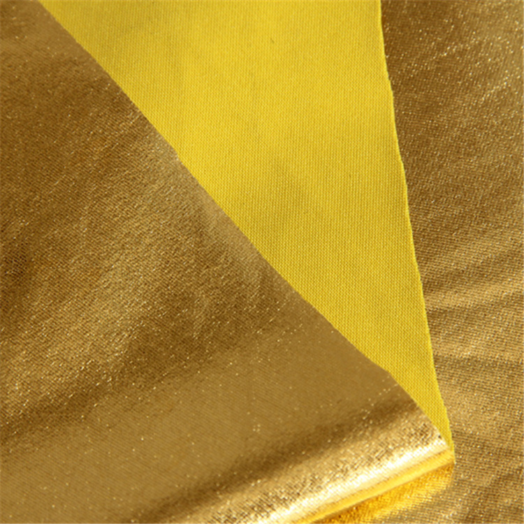 虎门现货四面弹氨纶烫金面料玩具服装舞台饰品装饰泳装皮裤布料