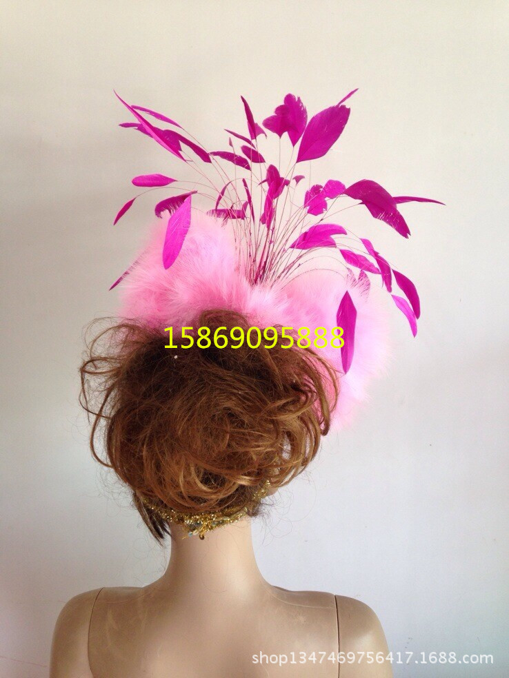 羽毛頭花頭飾