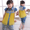 Children's shiffon set, children's clothing, Korean style, suitable for teen, wholesale