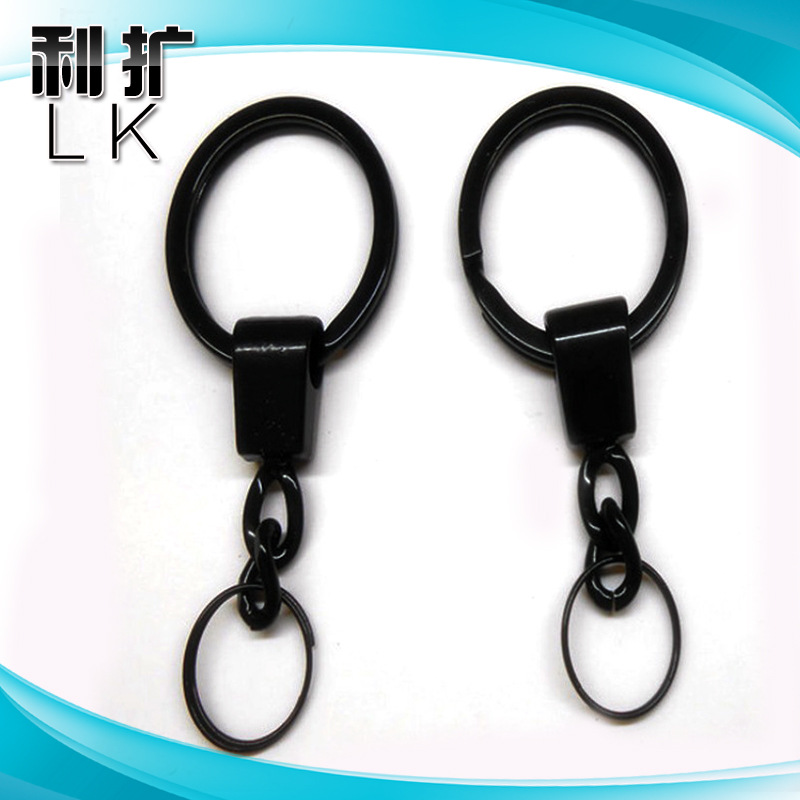 厂家直销永黑钥匙圈    电永平圈  合金头
