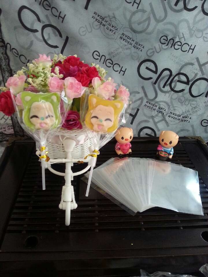 棒棒糖蛋糕包装袋/糖果巧克力小饼干平口包装袋/ 8*11.5   薄款