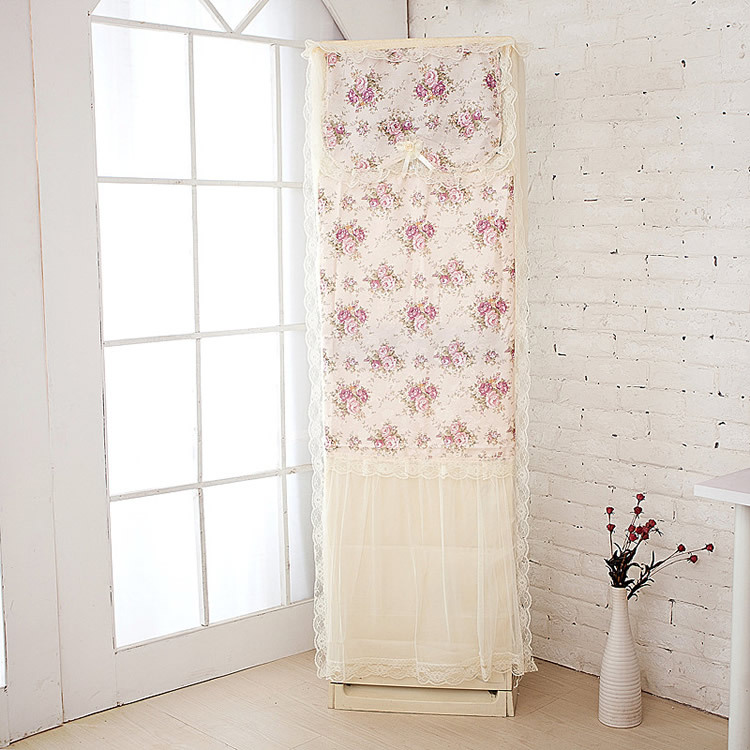 jly Countryside Broken flowers Fabric art Lace vertical Air conditioner cover Gree Cabinet air conditioner Guiji cover Boot