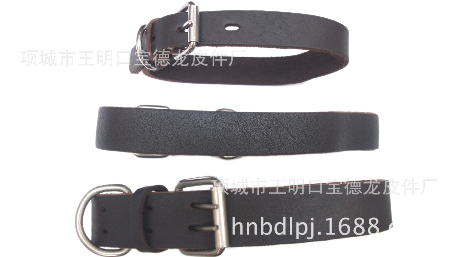 宝德龙皮件生产纯牛皮宠物用品-狗狗脖套,牵绳,胸背