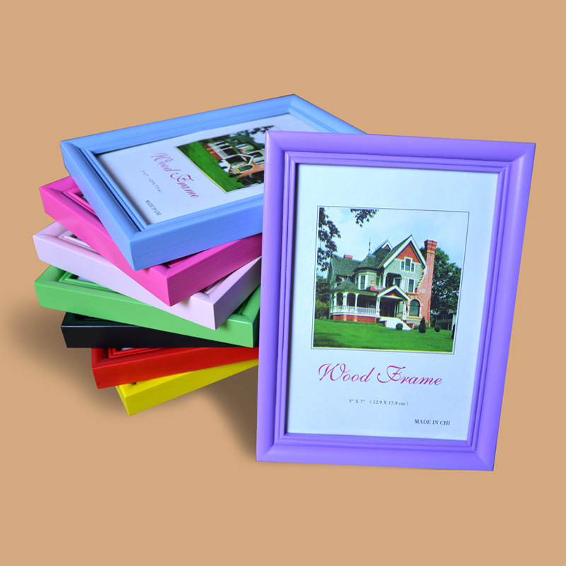European style Wood Frame Frame 7 inch 5 6 8 10 A4 Photo frame Frame wholesale