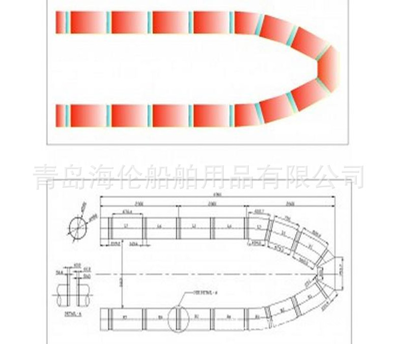 公务艇E护舷 E材质防撞设施青岛否是海伦0.2-4.5米橡胶聚氨酯（E