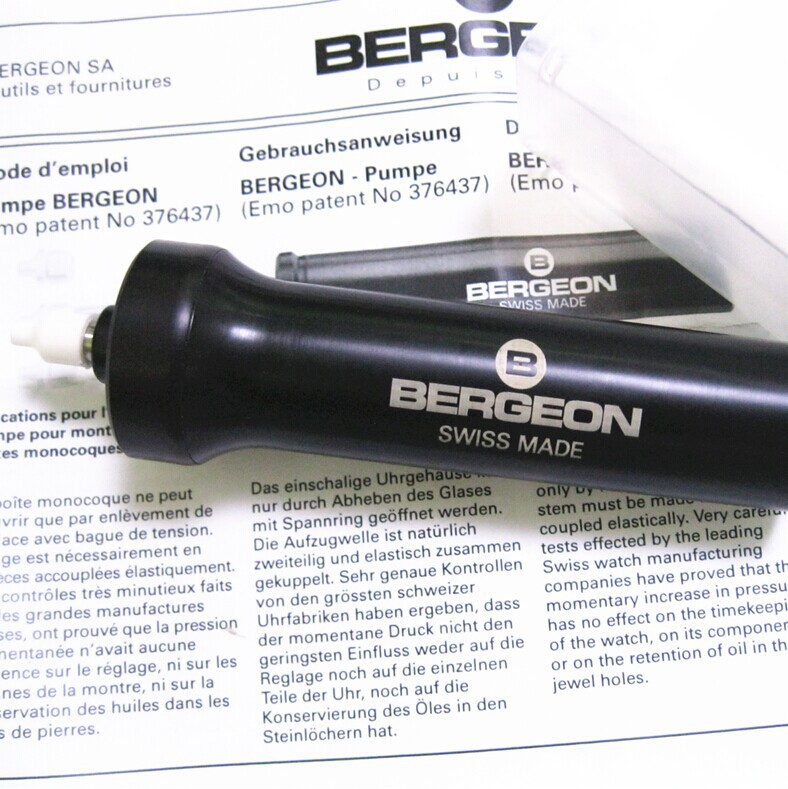 瑞士修表BERGEO 5011 打气泵 用以开启无缝手表 修表工具