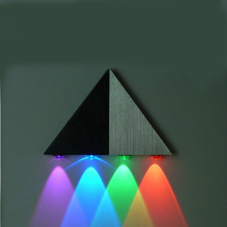 杰雯灯饰灯具led三角形壁灯3W4W5Wled壁灯卧室床头灯酒店阳台批发|ms