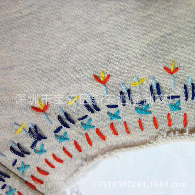 工厂加工 手工编织绣花 专业品牌店打版半成品服装特种雷花