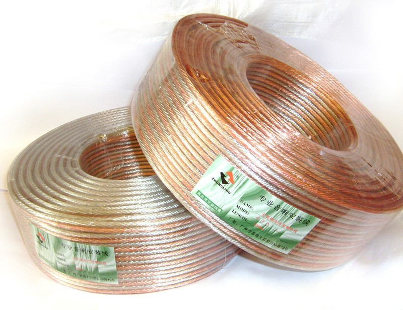 2X400芯透明金银音响线 800支音响音频连接线 工程喇叭线音箱线材