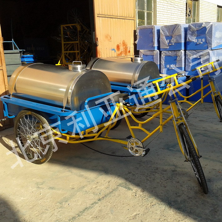 不锈钢三轮洒水车，三轮洒水车，人力洒水车北京厂家
