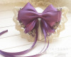 Hair accessory handmade for bride, fuchsia cute hairgrip with bow, Korean style, for bridesmaid