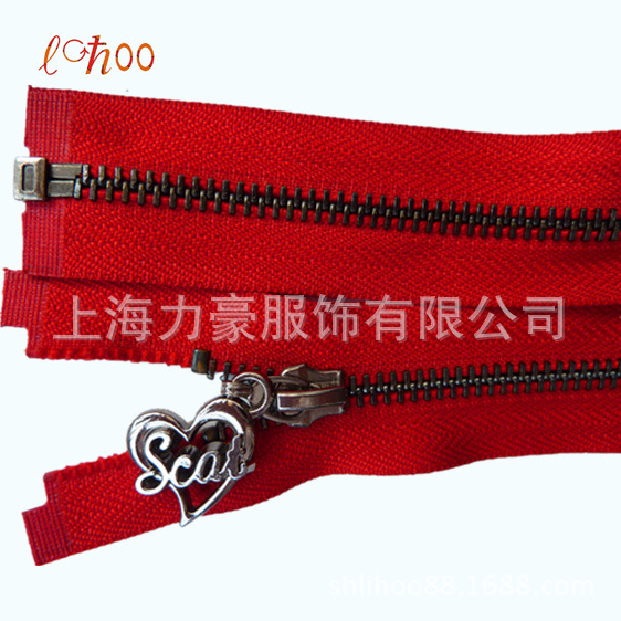 3#金属黑镍双开拉链 枪色拉链 古铜色拉链