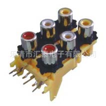 RCA莲花座供应AV同芯插座AV6-8.4-13PB音频插头多设备兼容