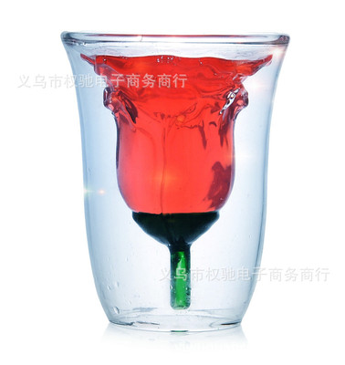 Valentine's Day in Hong Kong ZOYO Rose Bowl ROSE GLASS Double glass Wine cup Spirits Cup