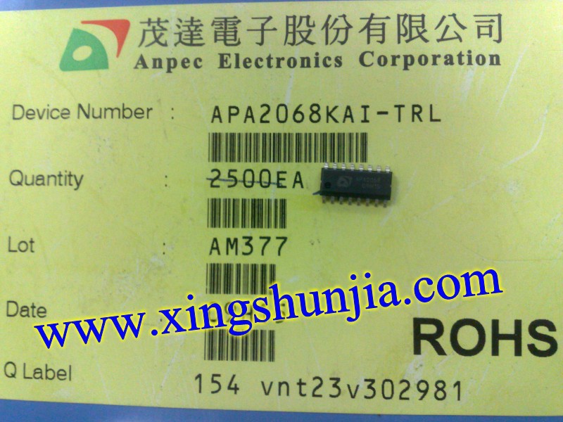 APA2068 APA2068KAI-TRG APA2068KAI-TRL SOP16 台湾茂达原装正品-阿里巴巴