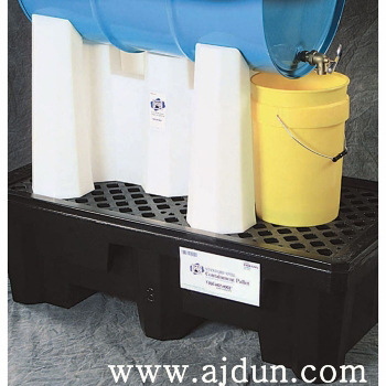 newpig聚乙烯桶架聚乙烯盛漏托盘盛漏平台储存盘drm463