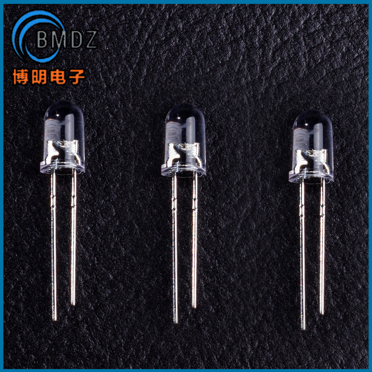 F4.8/4.8mm钢盔短脚 高亮蓝光800-1000mcd 直插 LED发光二极管