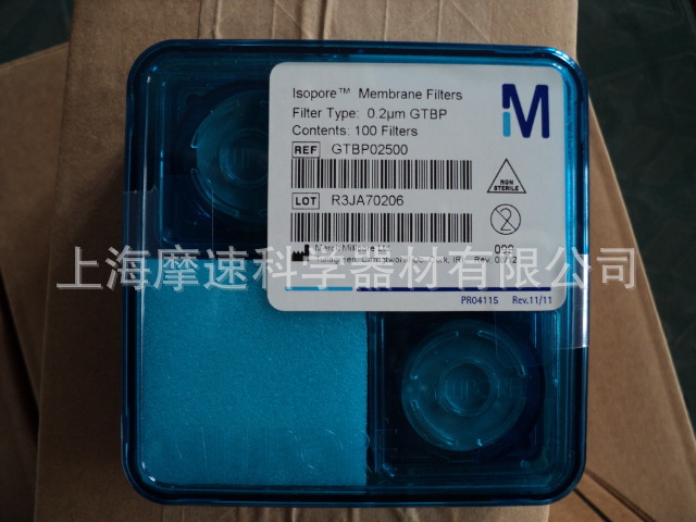 GTBP02500 millipore黑色聚碳酸酯，亲水，0.22 UM，25 mm