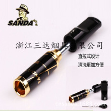 批发正品SANDA三达958便捷直拉式循环过滤烟嘴健康清洗型2色烟具