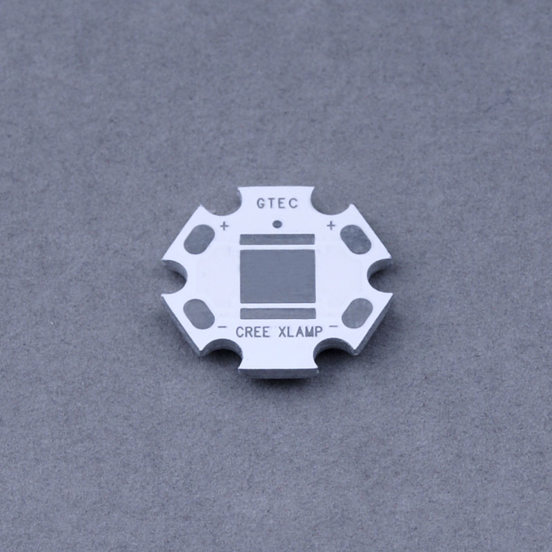 供应六角梅花形XRE铝基板 20mm*1.6 照明观赏灯PCB铝基板现货