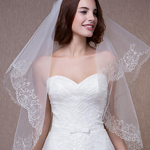 廠家直銷外貿出口歐美婚紗配件影樓拍照道具新娘頭飾婚禮頭紗批發