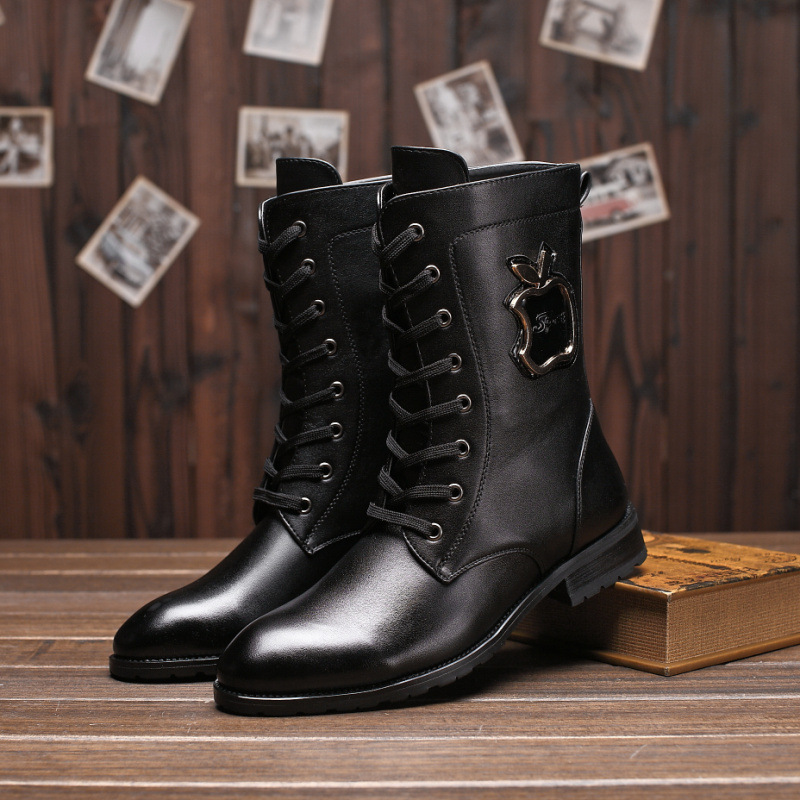 �ﶬ����Ӣ�׹�װ������ͷ�߰�����ѥ��ѥ�����е�ѥƤѥ