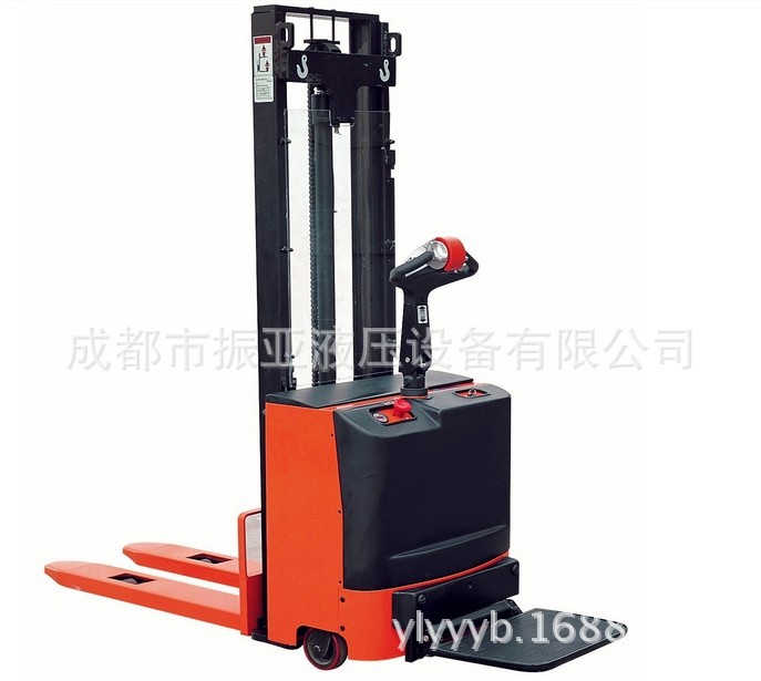 2吨1T全电动堆高车，单、双、三级门架，1吨电动托盘升高叉车3吨