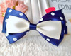 Hairgrip with bow, hair accessory, blue hairpins