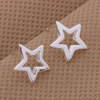 Silver earrings, high-end jewelry, silver 925 sample, Korean style, city style, wholesale