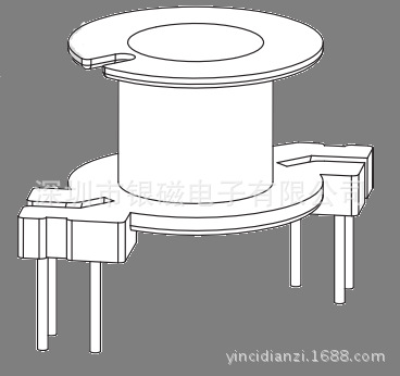 RM6骨架厂家、YC-RM-0601、变压器骨架、电感线圈骨架