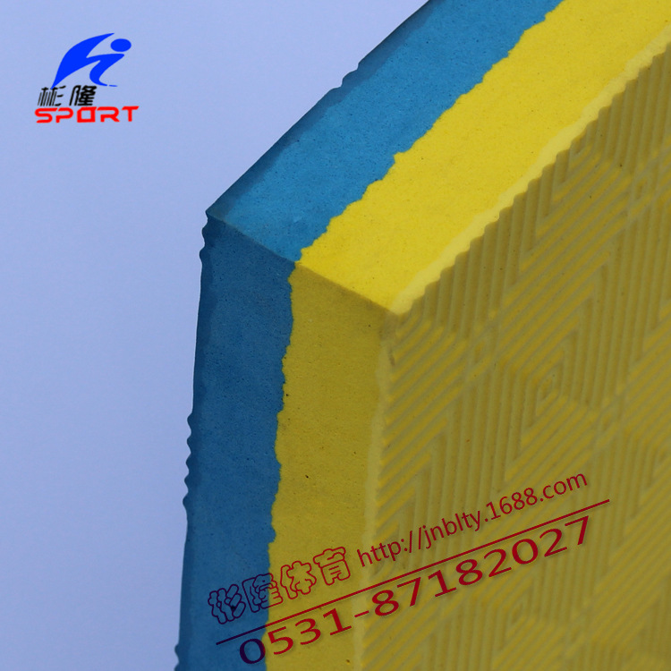 跆拳道墊黃藍回子紋750-750-2