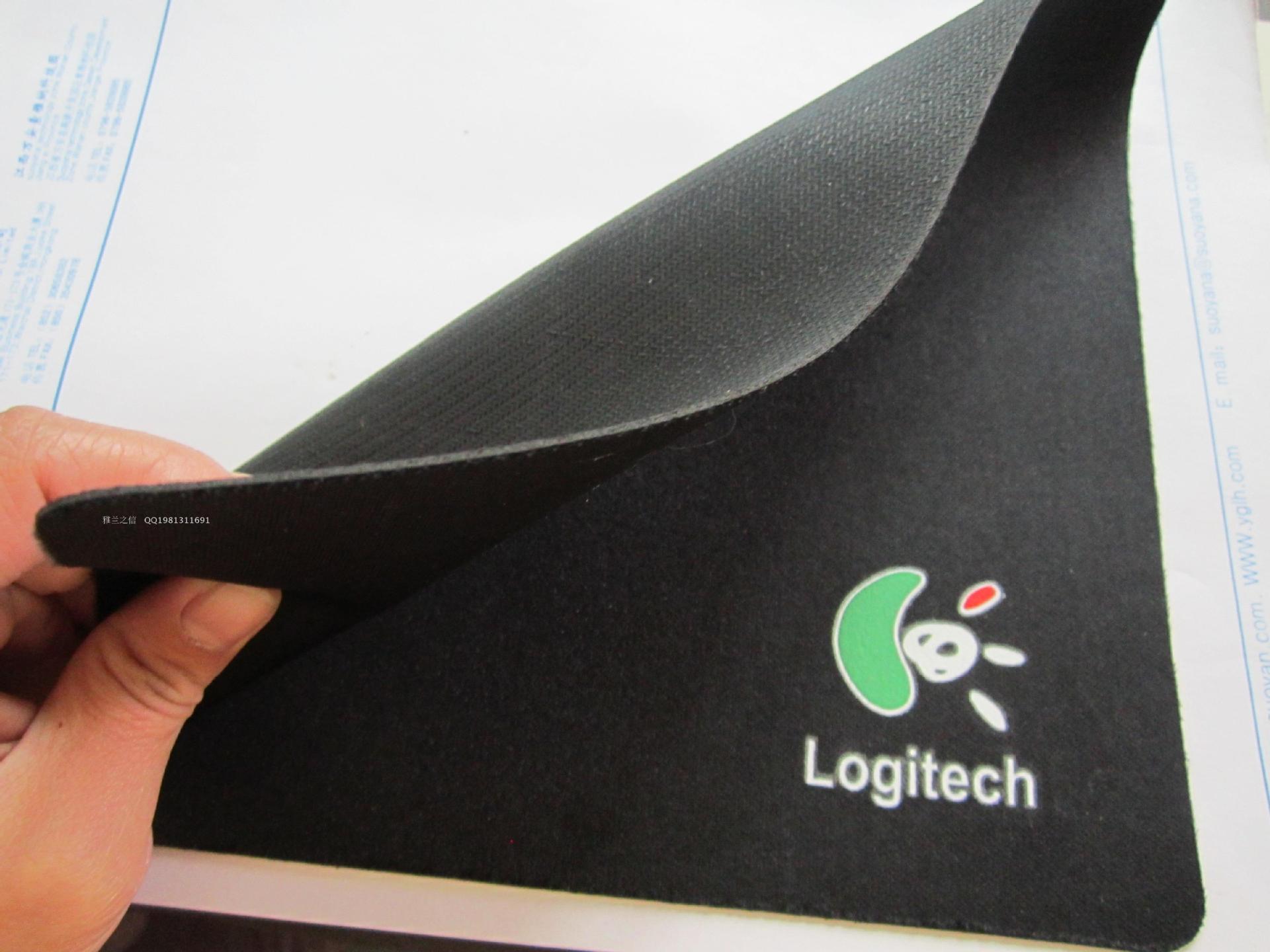 小鼠標墊黑色羅技鼠標墊黑色圓形鼠標墊可定制廣告鼠標墊