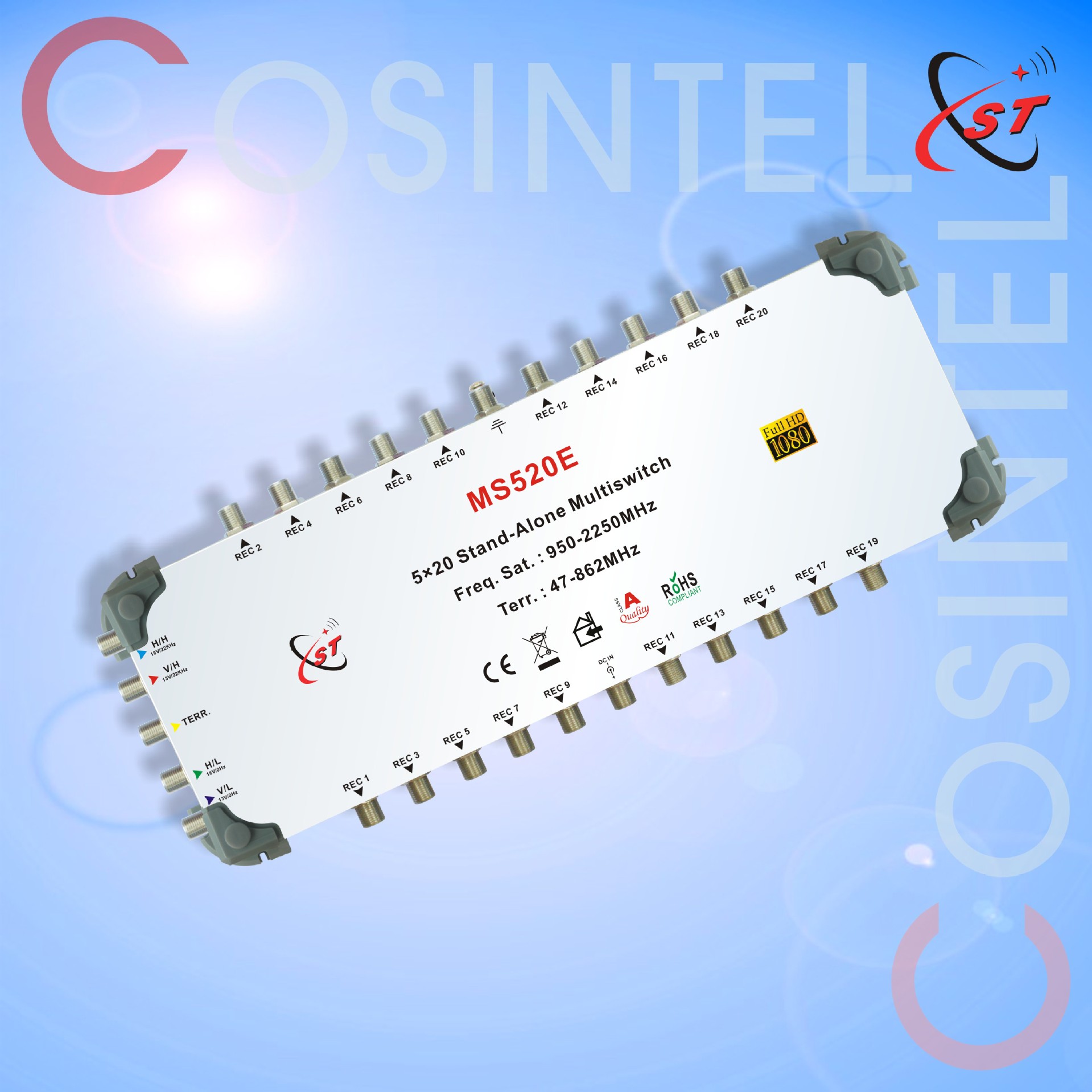 5 in 20 out 520E/520C多路开关卫星开关multi-switch级联终端