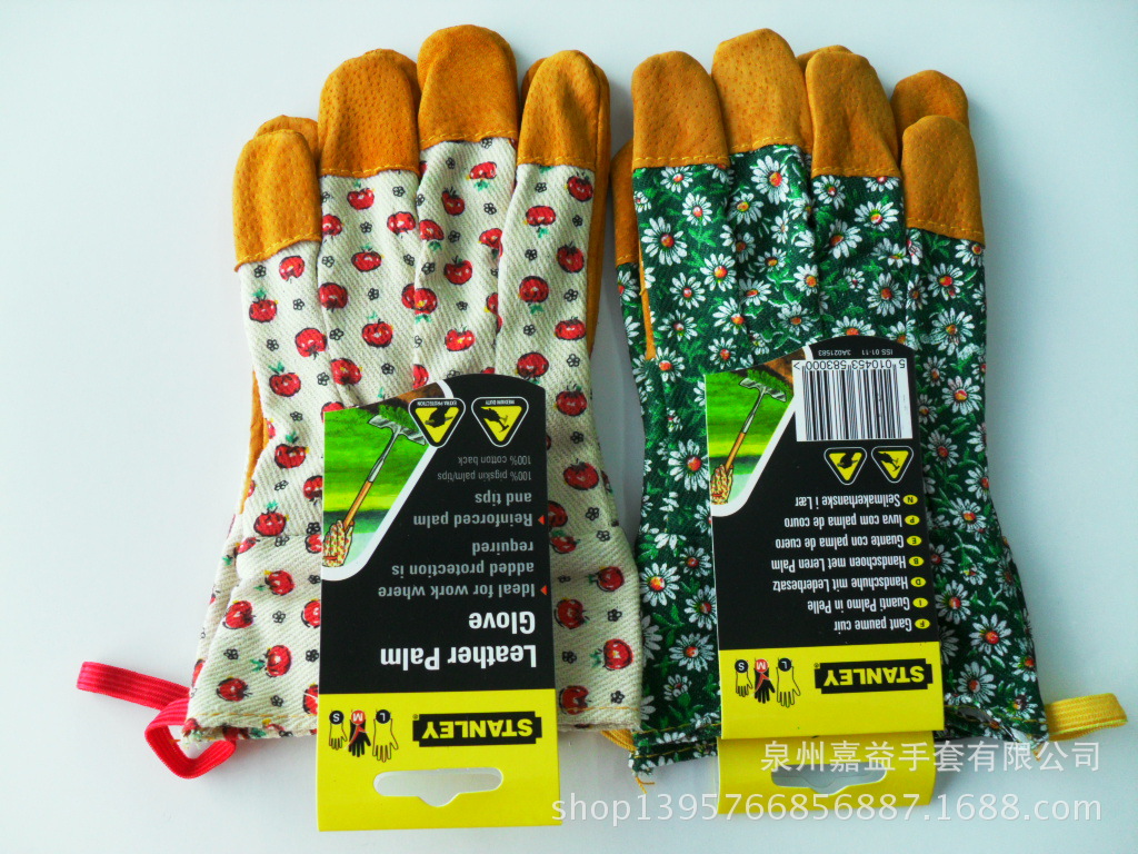 猪二层皮花园手套