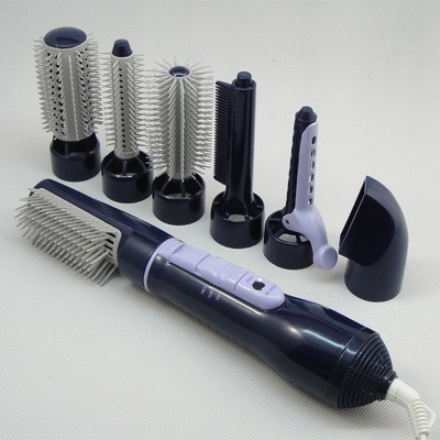 wholesale multi-function Curls Hair dryer Comb 71 high-power Pear Hairdressing modelling tool suit
