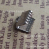 Silver white lock, accessory handmade, 10mm